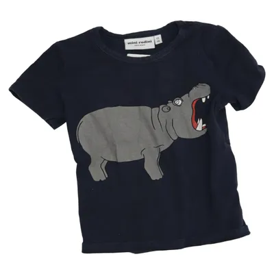 T-shirt (Blå) från Mini Rodini Elastan, Ekologisk bomull