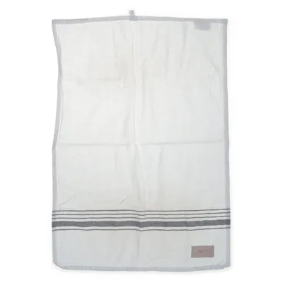 Kökshandduk (Vit, Grå) från Ernst Polyester, Återvunnen bomull
