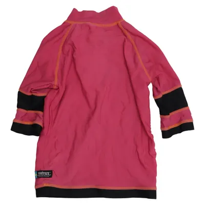 T-shirt de natation (Rose, Noir) de Swimpy Élasthane, Polyamide