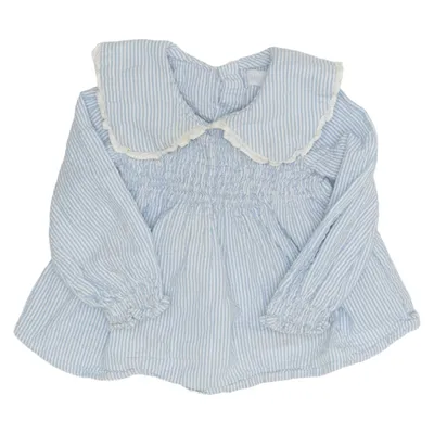 Bluse (Blå, Hvid) fra Zara