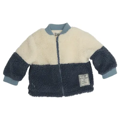 Veste polaire (Bleu, Beige) de Bout'chou Élasthane, Polyester