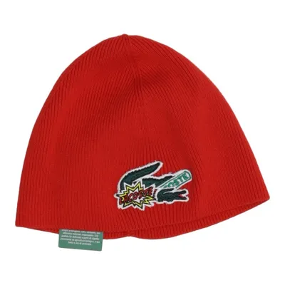 Beanie (Red) from Lacoste Cotton, Wool