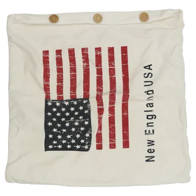 Cushion cover (White, Red, Blue) from Gripsholm Cotton