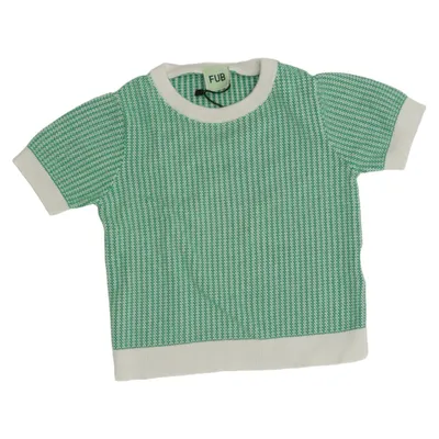 T-shirt (Grön, Vit) från FUB Ekologisk bomull