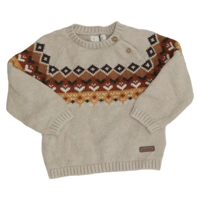 Tröja (Beige, Flerfärgad) från Newbie by KappAhl Bomull