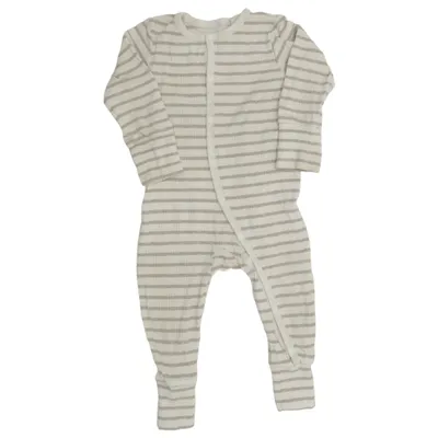 Barboteuse (Beige, Blanc) de Cubus Mini Élasthane, Modal, Coton biologique