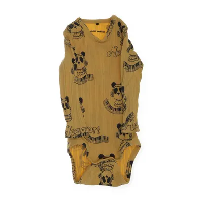 Body (Gul, Svart) från Mini Rodini Bomull, Elastan