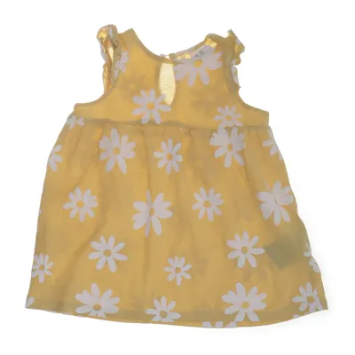 Klänning (Gul, Vit) från H&M Bomull