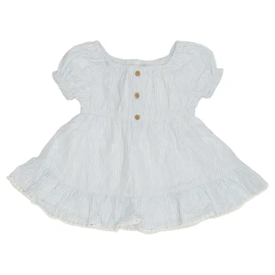 Dress (Blue, White) from Tommy Bahama Cotton, Metallic fiber, Polyester