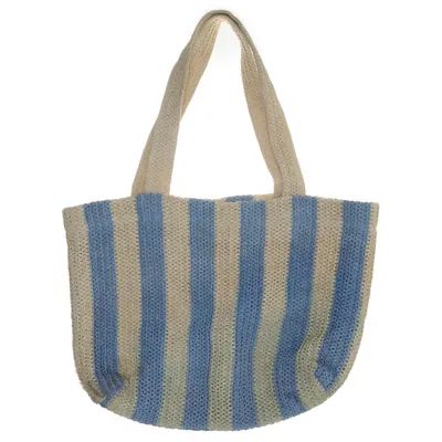 Beach bag (Beige, Blue) from H&M Polyester