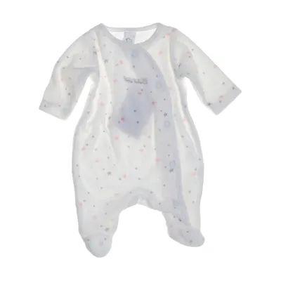 Rompers (White, Multicolored) from Baby Club Cotton, Polyester