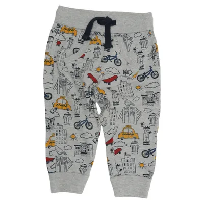 Sweatpants (Grå, Flerfarvet) fra Blukids Bomuld, Viscose