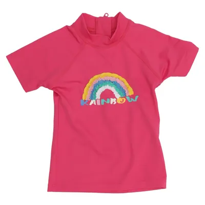 T-shirt de natation (Rose, Multicolore) de Topomini Élasthane, Polyester