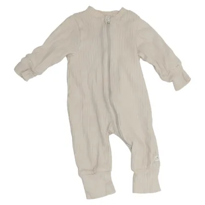 Strampler (Beige) von Tiny One Baumwolle, Elasthan