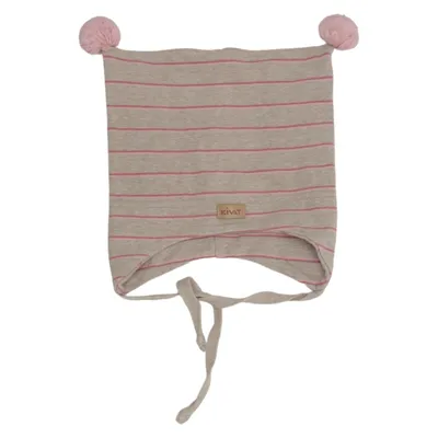 Beaniehue (Beige, Pink) fra Kivat Elastan, Økologisk bomuld
