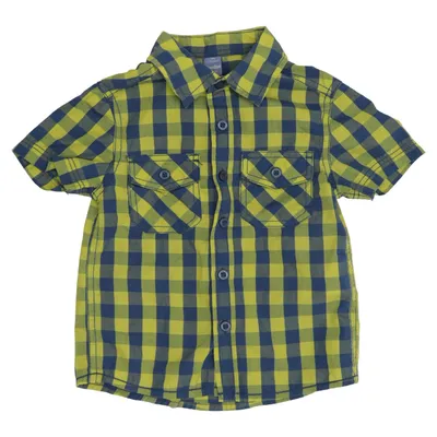 Short sleeve shirt (Blue, Yellow) from Dopo Dopo Cotton, Polyester