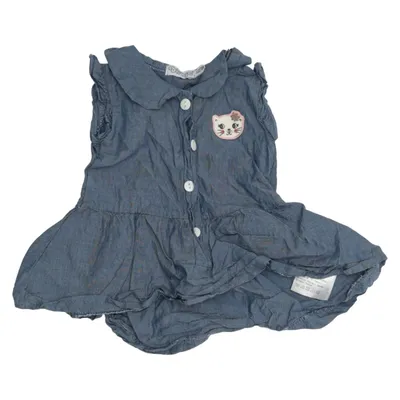 Denim dress (Blue) from Dirkje Cotton