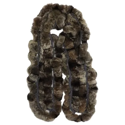 Col en fourrure (Marron, Gris) de Passigatti