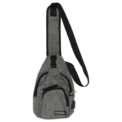Shoulder-bag (Gray, Black) from Meijieluo