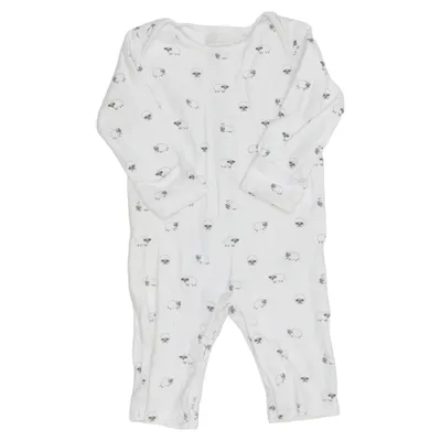 Sparkdräkt (Vit) från The Little White Company Ekologisk bomull