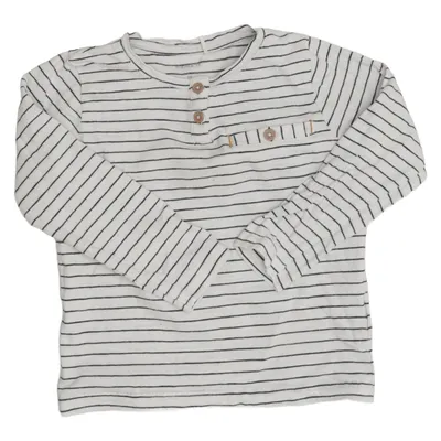 T-shirt manches longues (Blanc, Noir) de Name It Coton biologique