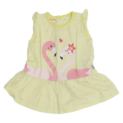 Robe (Jaune, Blanc, Multicolore) de Liegelind Coton, Élasthane