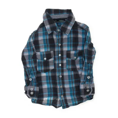 Flannel skjorte (Blå, Grå, Hvid, Sort) fra Rebel