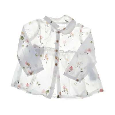 Blus (Vit, Flerfärgad) från Zara BabyGirl Bomull