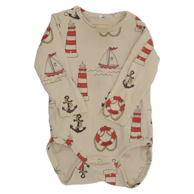 Body (Beige, Flerfärgad) från Mini Rodini Bomull, Elastan