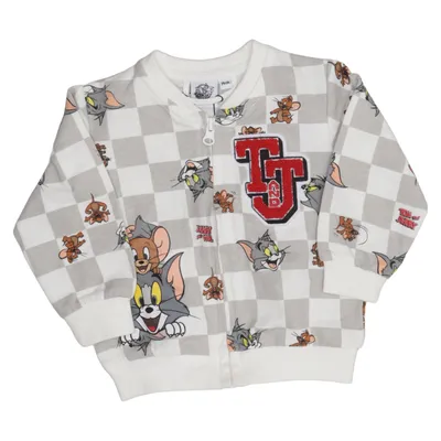 Bomber jacket (White, Gray, Multicolored) from Tom & Jerry Cotton, Elastane