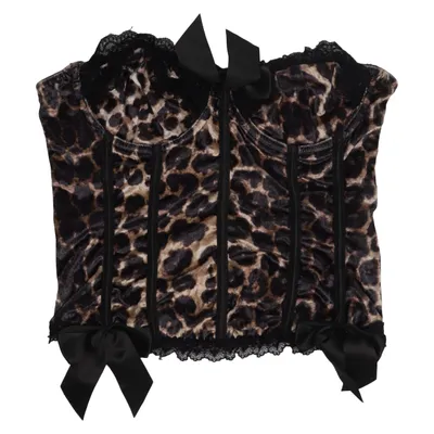 Bustier (Brun, Sort) fra Romwe Elastan, Polyester