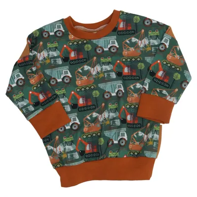 Sweatshirt (Vert, Marron, Multicolore) de Handmade