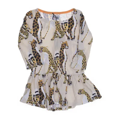 Robe (Beige, Multicolore) de Filemon Kid Coton biologique