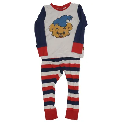 Pyjamasz (Rød, Blå, Hvid) fra Bamse by Lindex Bomuld