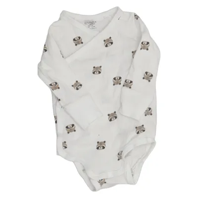 Body (Blanc) de Lindex Newborn Coton, Élasthane