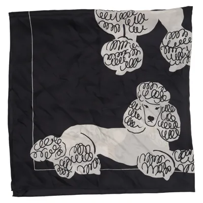 Cache-col (Noir, Blanc) de Kate Spade Soie