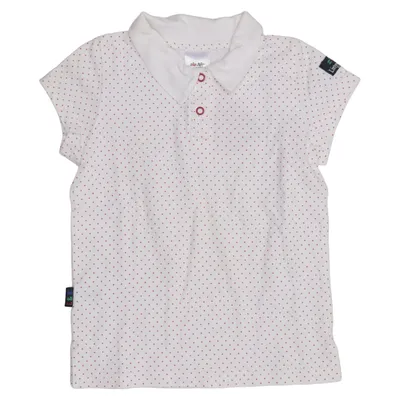 Poloshirt (Wit, Rood) van Lingon & Blåbär Katoen