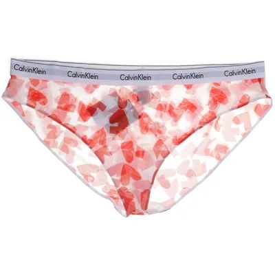 Slip (Wit, Rood) van Calvin Klein Elastaan, Polyamide