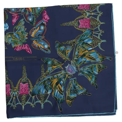 Scarf (Blå, Flerfärgad) från Lalique Silke
