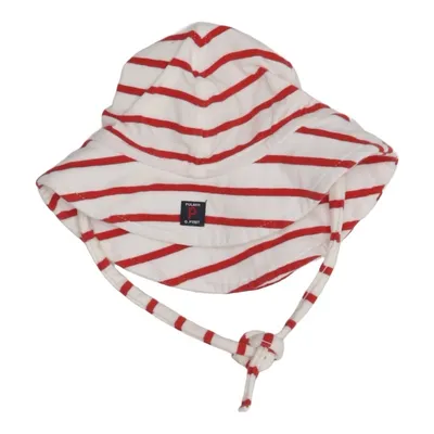 Bucket hat (Wit, Rood) van Polarn O. Pyret Katoen, Elastaan