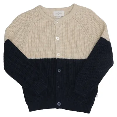 Cardigan (Beige, Blauw) van Mori