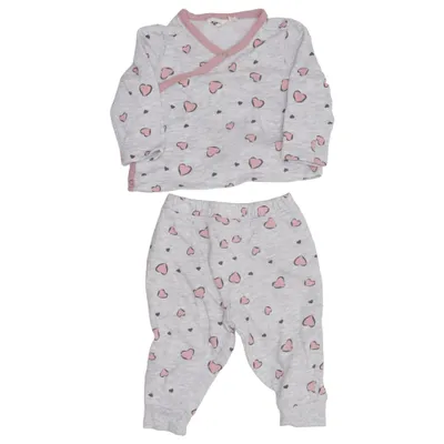 Pyjamas (Grå, Rosa) från Impidimpi Ekologisk bomull, Viskos