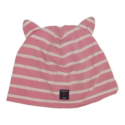 Beanie (Pink, White) from Polarn O. Pyret Cotton, Elastane