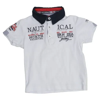 Polo shirt (White, Blue, Red) from Yachting Time Cotton