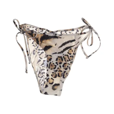 Bikini broekje (Bruin, Zwart) van Pain de Sucre Elastaan, Polyamide