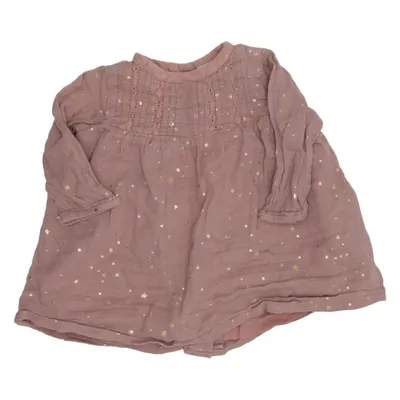 Klänning (Rosa, Guldfärgad) från Lindex Newborn Bomull