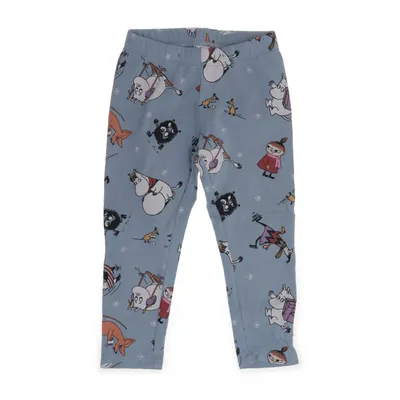 Pyjamasbyxor (Blå, Flerfärgad) från Moomin by Lindex Bomull, Elastan
