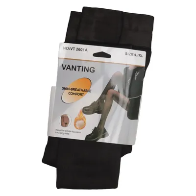 Strømpebukser (Sort) fra Vanting Elastan, Polyester