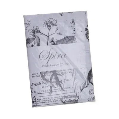 Bäddset (Vit, Svart, Flerfärgad) från Spira Bomull