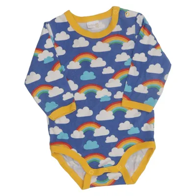 Body (Blue, Multicolored) from Lindex Baby Cotton, Elastane